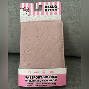 NWT Hello kitty Pink Embossed Passport Holder